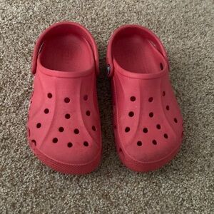 Red crocs size 3 youth